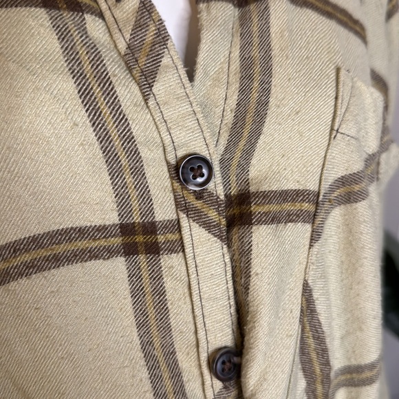 Urban Outfitters Brendan Drapey Flannel Button-Down Shirt - Picture 4 of 7